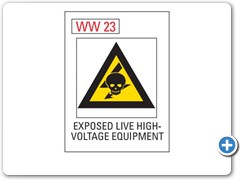 Exposed-live-high-voltage-equipment