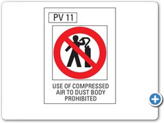 Use-Of-Compressed-Air-To-Dust-Body-Prohibited